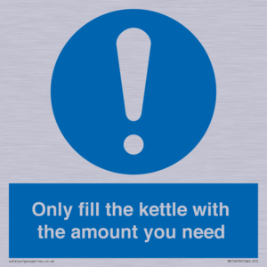 Only fill the kettle with the amount you need